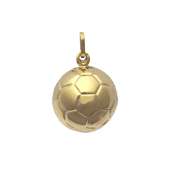 9ct Yellow Gold Football Hollow Charm Pendant