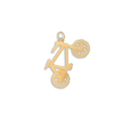 9ct Yellow Gold Bicycle Charm Pendant