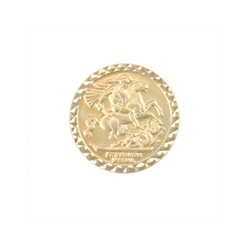 9ct YG Tenth Coin Stamp Bezel