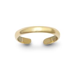 9ct YG Plain Toe Ring
