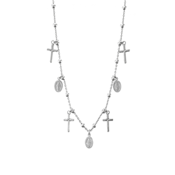 Chain With Crosses & Medallions