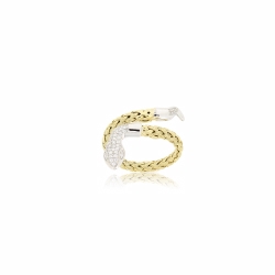 Cz Snake Wraparound Ring