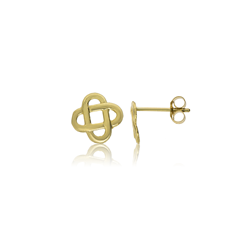 9ct Yellow Gold Celtic Knot Stud Earrings