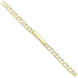 9ct YG Gents ID Bracelet