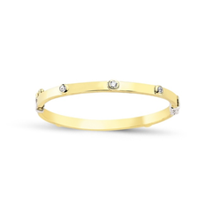 9ct YG Cz Kids Bangle