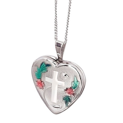 Sterling Silver 16mm Heart Locket