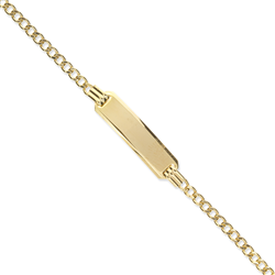 9ct YG Kids Curb ID Bracelet