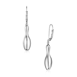 Sterling Silver Rhodium Plated Drop Earrings