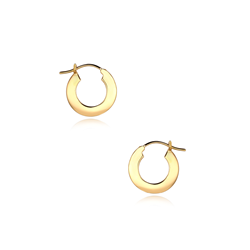 Sterling Silver Gold Plated Hoop Earrings