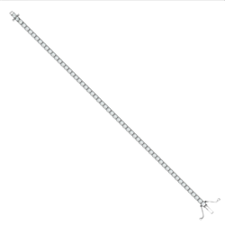 9ct WG 3mm Cz Tennis Bracelet