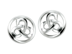 Sterling Silver Celtic Circle Earrings