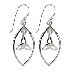 Sterling Silver Celtic Drop Earrings