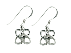 Sterling Silver Celtic Drop Earrings