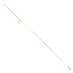 9ct YG Madonna Anklet