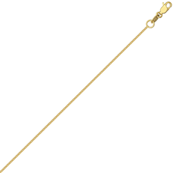 18ct YG Diamond Cut Franco Chain 16 Inch