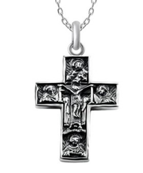 Sterling Silver Crucifix Pendant with Chain