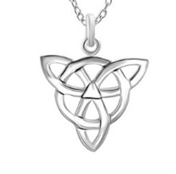 Sterling Silver Celtic Knot Pendant with Chain