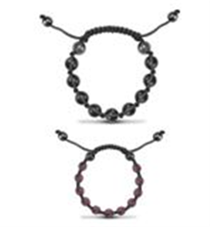 Set of 2 Adjustable Cord Bracelets - Adult & Child
