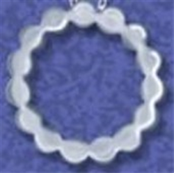 Sterling Silver Fancy Circle Pendant / 18