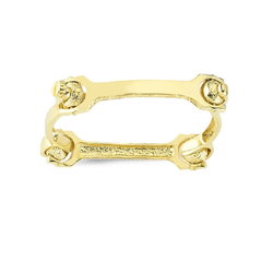 9ct YG Bone Ladies Bangle