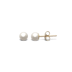 9ct YG 3mm Pearl Stud Earrings