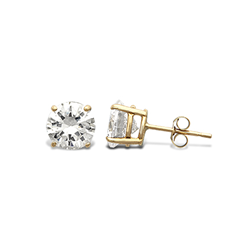 9ct Gold CZ Stud Earrings