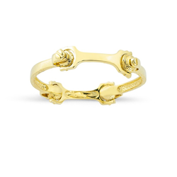 9ct YG Bone Kids Bangle