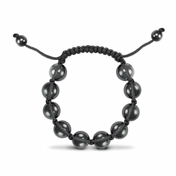 12mm Unisex Hematite Ball Bracelet