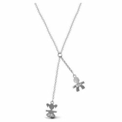 Boy & Girl Drop Chain Necklace
