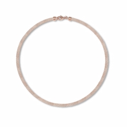 Silver Rose Mesh Chain