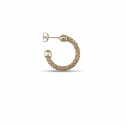 Silver Yellow Mesh Earrings