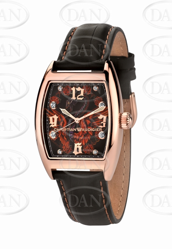 Bird Cage Rose Christian Audigier Watch