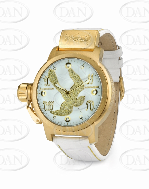 Gold Panther Christian Audigier Watch