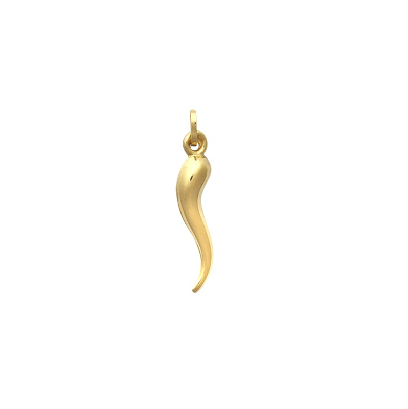 9ct YG Horn of Life Hollow Charm Pendant