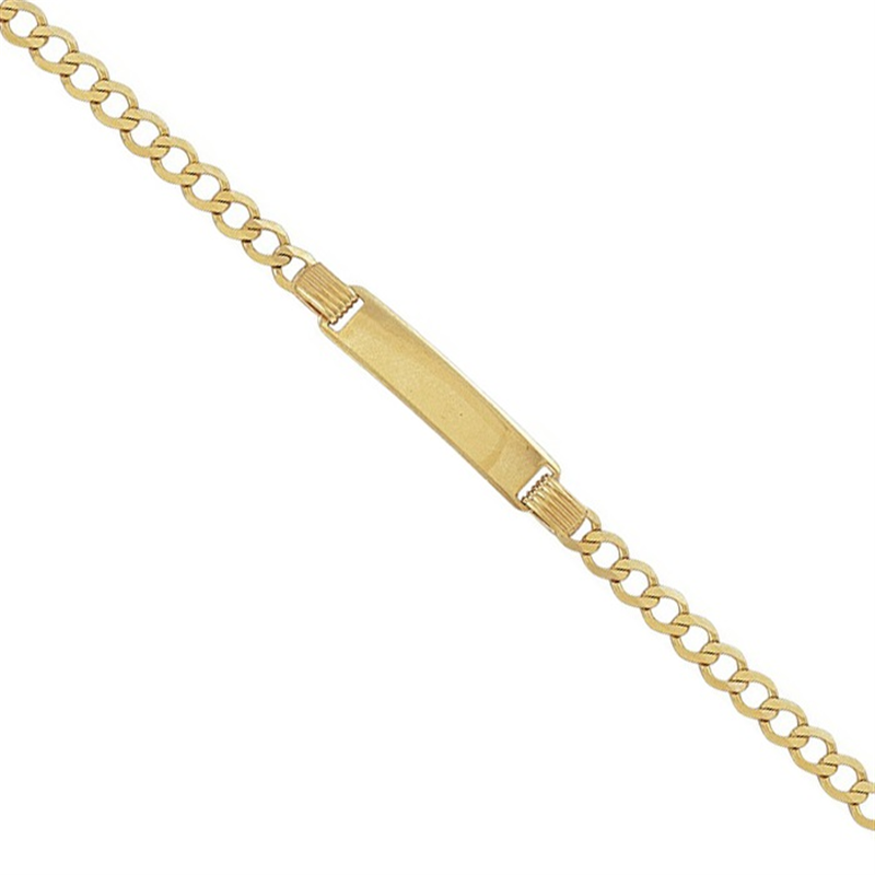 9ct YG Ladies ID Bracelet