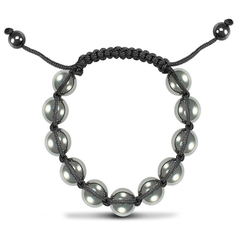 10mm Gents Hematite Ball Bracelet