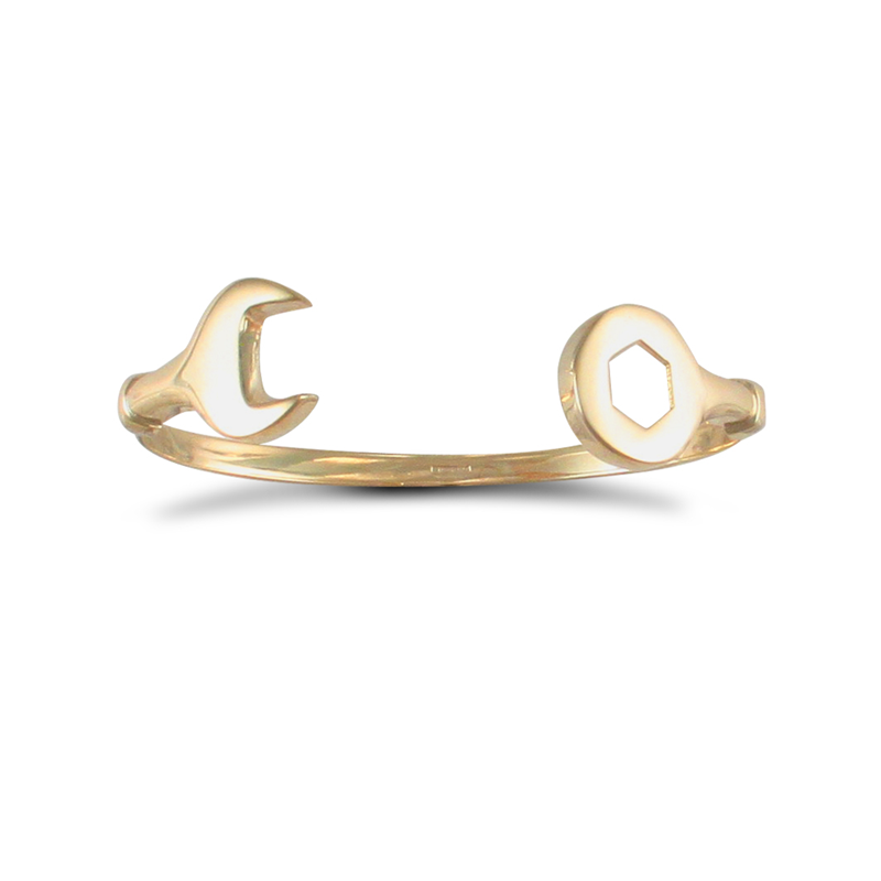 9ct YG Kids Spanner Bangle