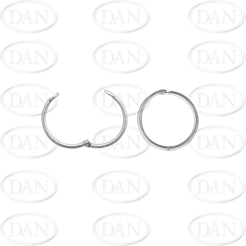 Silver Plain Hinged Sleeper Earrings