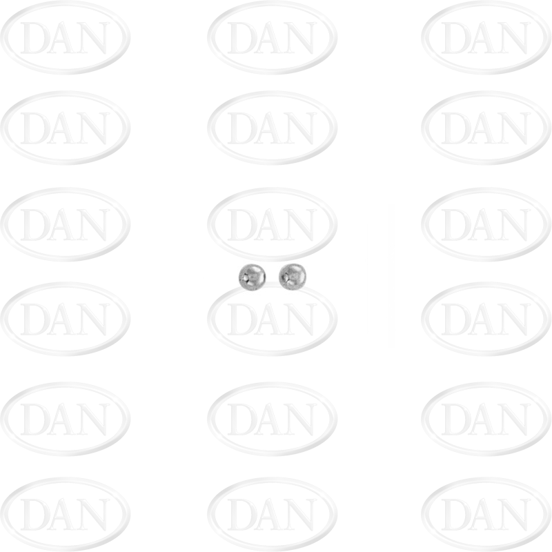 3mm Silver Ball Studs Earrings