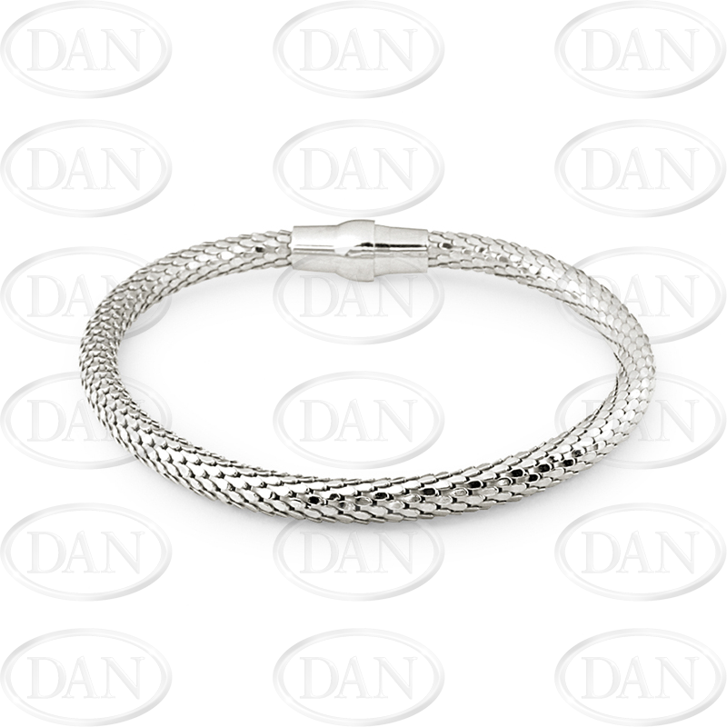 Silver Snake Magnetic Bracelet