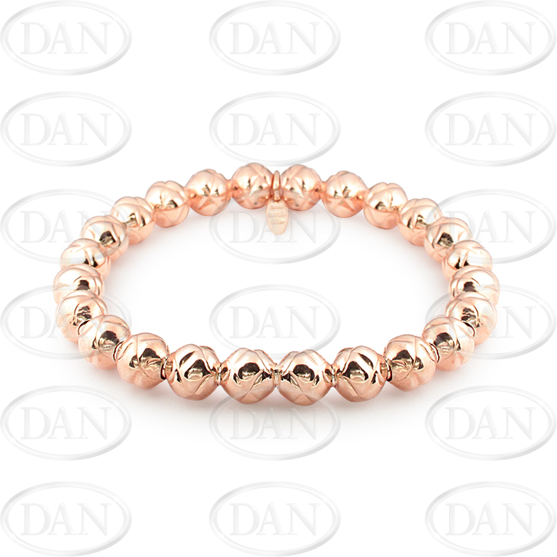 Stretchy Rose Ball Bracelet 925
