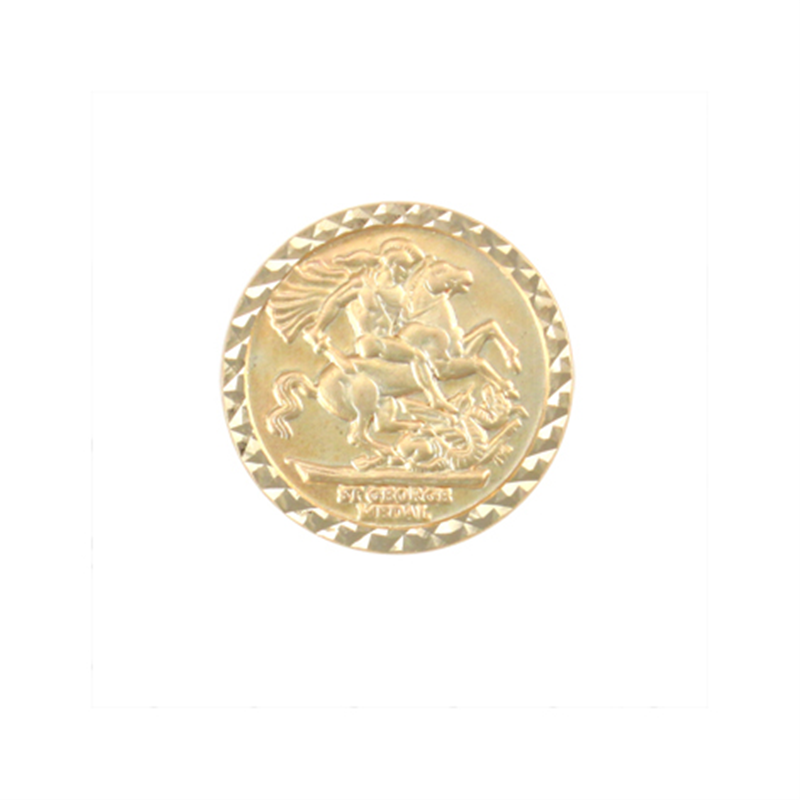 9ct YG Tenth Coin Stamp Bezel