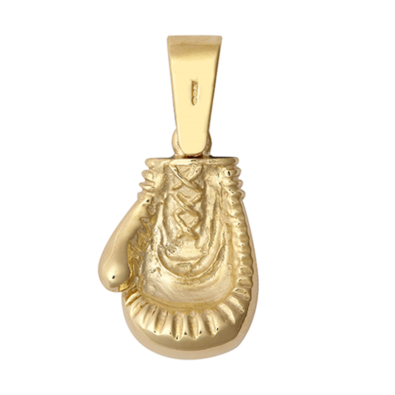 9ct YG Boxing Glove Pendant