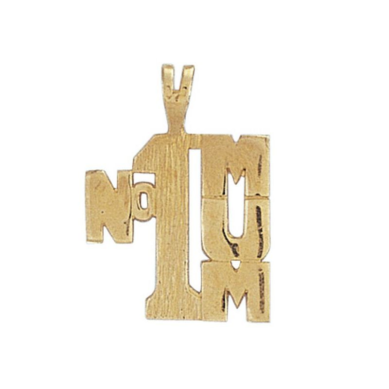 9ct Yellow Gold No.1 Mum Pendant