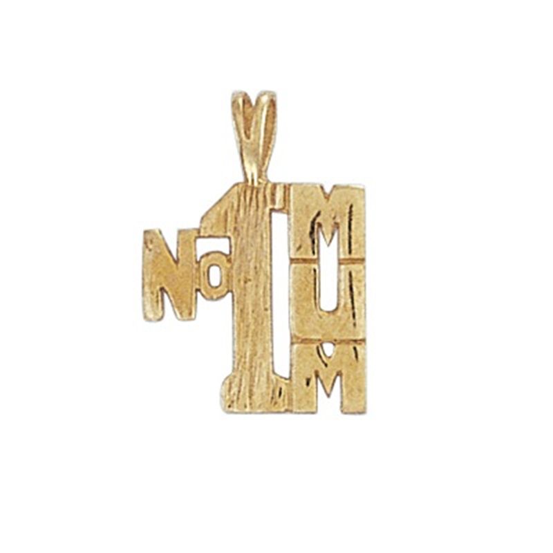 9ct Yellow Gold No.1 Mum Pendant