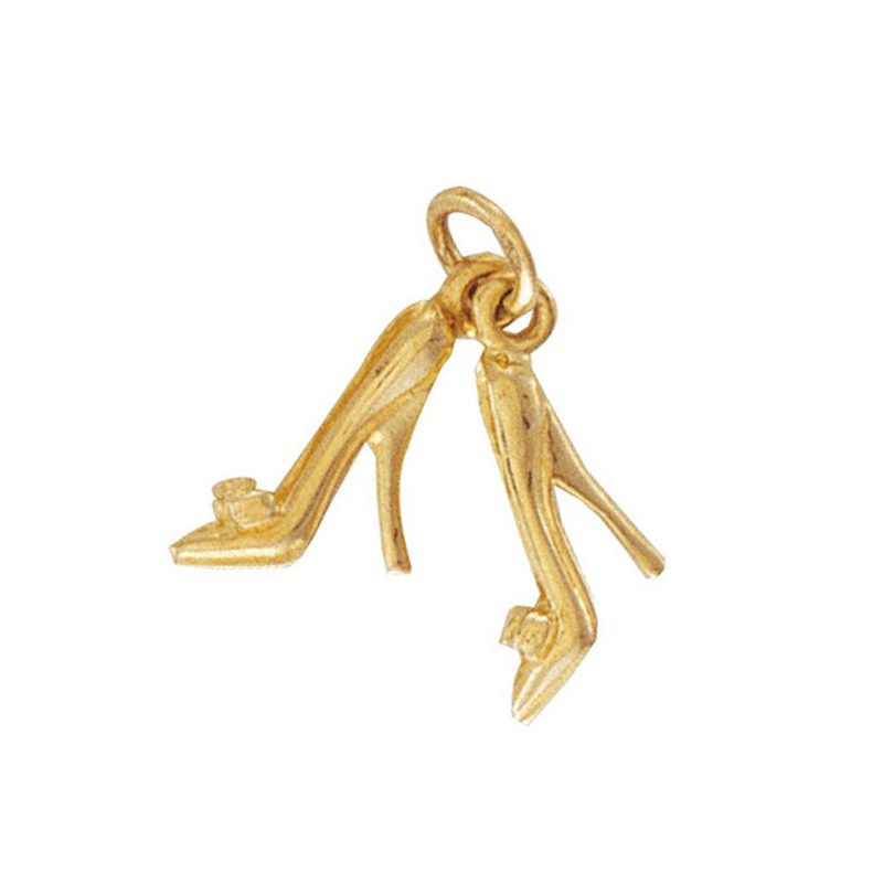 9ct Yellow Gold Pair of High Heels Charm Pendant