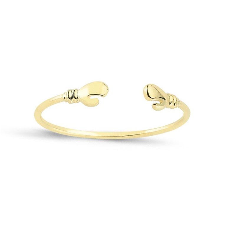 9ct YG Boxing Glove Kids Bangle
