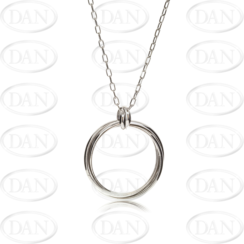 Silver Ring Pendant Chain