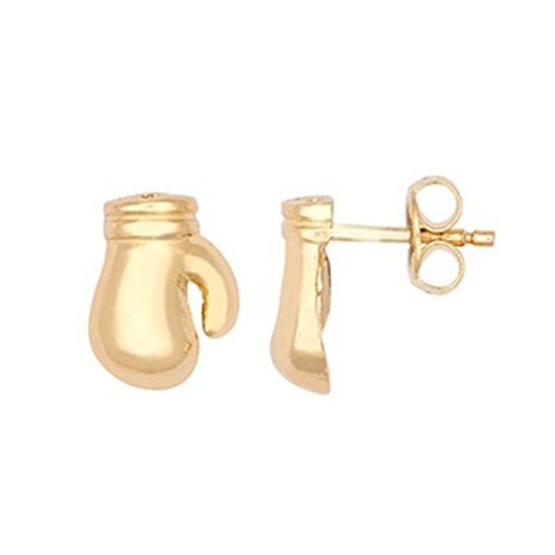 9ct Yellow Gold Boxing Glove Stud Earrings