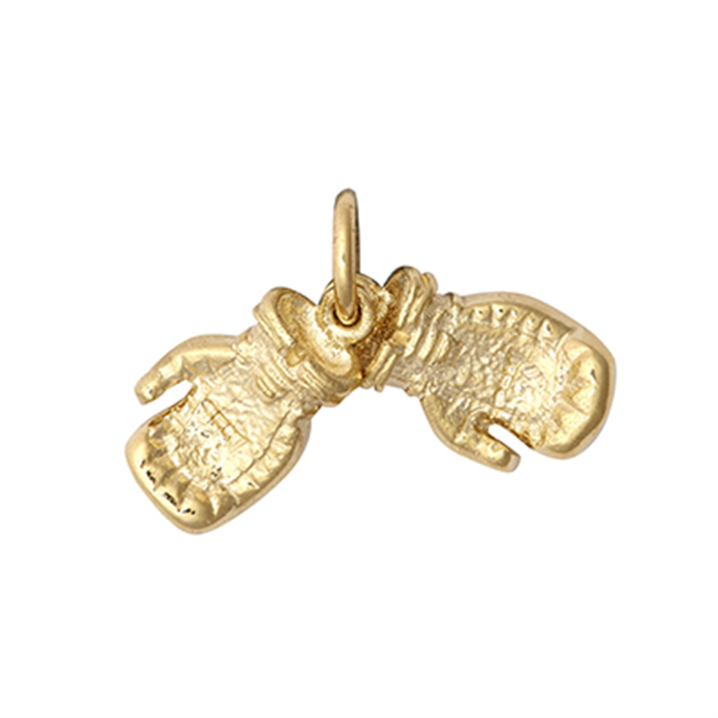 9ct YG Small Pair Boxing Glove Pendant